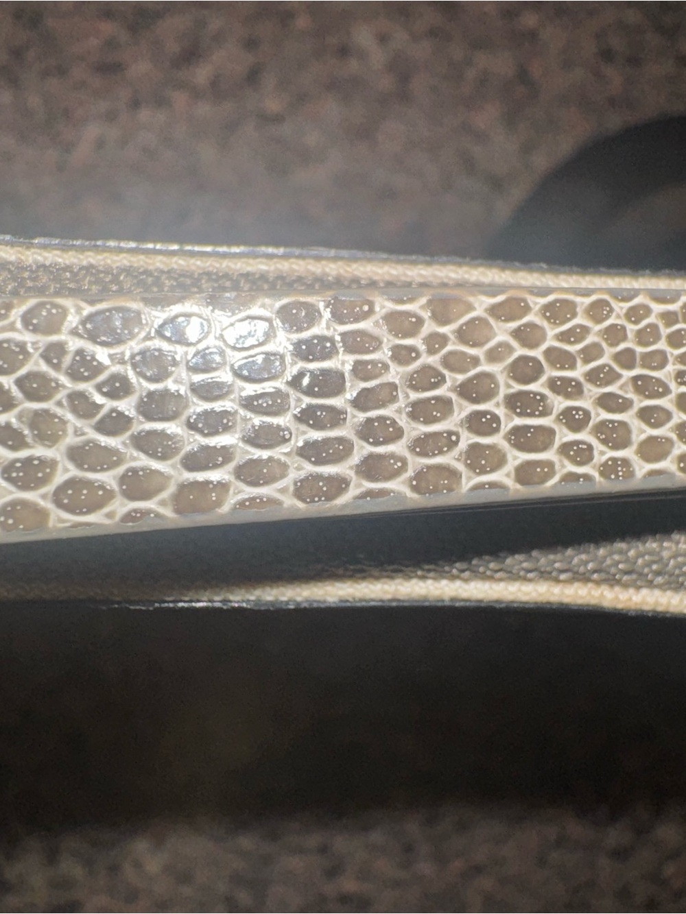 See By Chloe Taupe and Black snake Textured  Wallet - Picture 7 of 7
